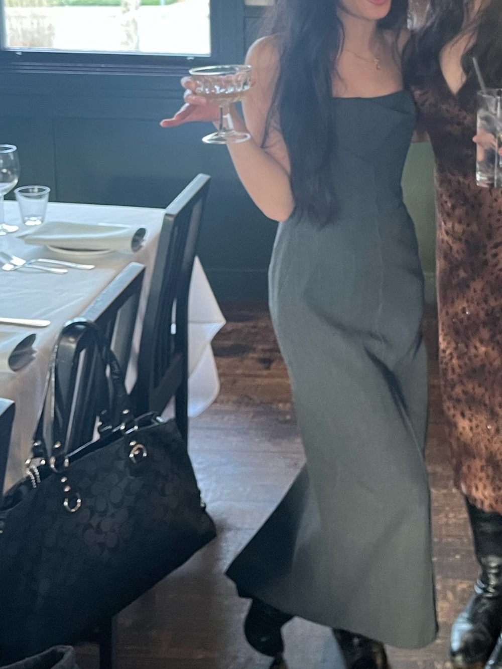 Zara strapless dress